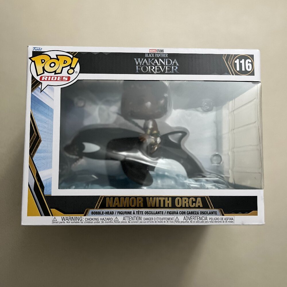 Funko Pop! Rides Wakanda Forever #116 Namor with Orca